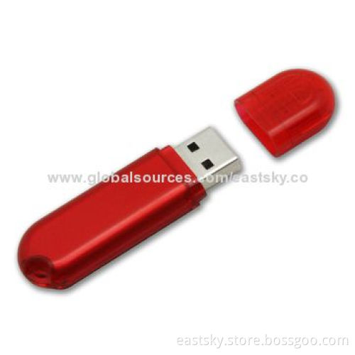 Promotional Thumb Drive with Plastic Cover, Available in 64MB to 32GB Memory Capacity SelectionsNew